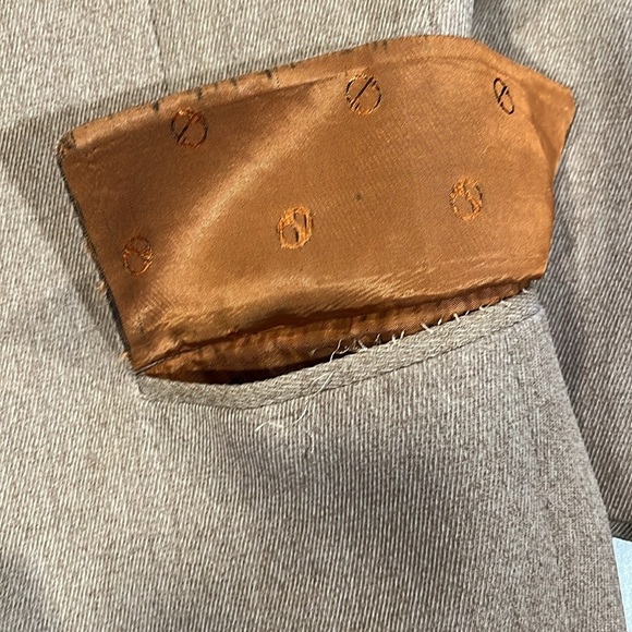 Christian Dior 70s Vintage Beige Three Button Formal Overcoat Mens Sz 40 Medium - Picture 13 of 15